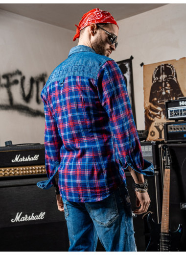 KOSZULA WESTERN PATCHWORK 1