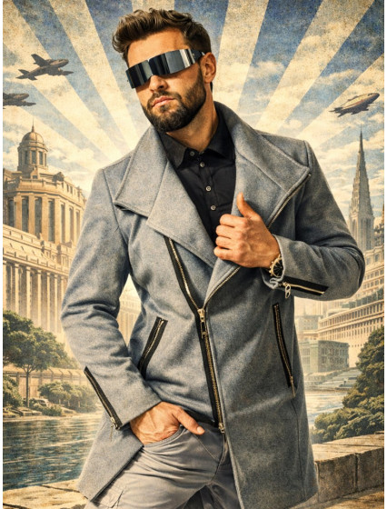 JACKS FURY COAT GREY JACKS FURY COAT GREY
