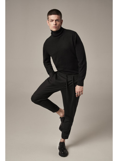 Kalhoty Trapeze Pants Black Kalhoty Trapeze Pants Black