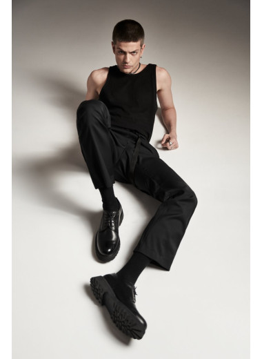 KALHOTY WIDE PANTS BLACK