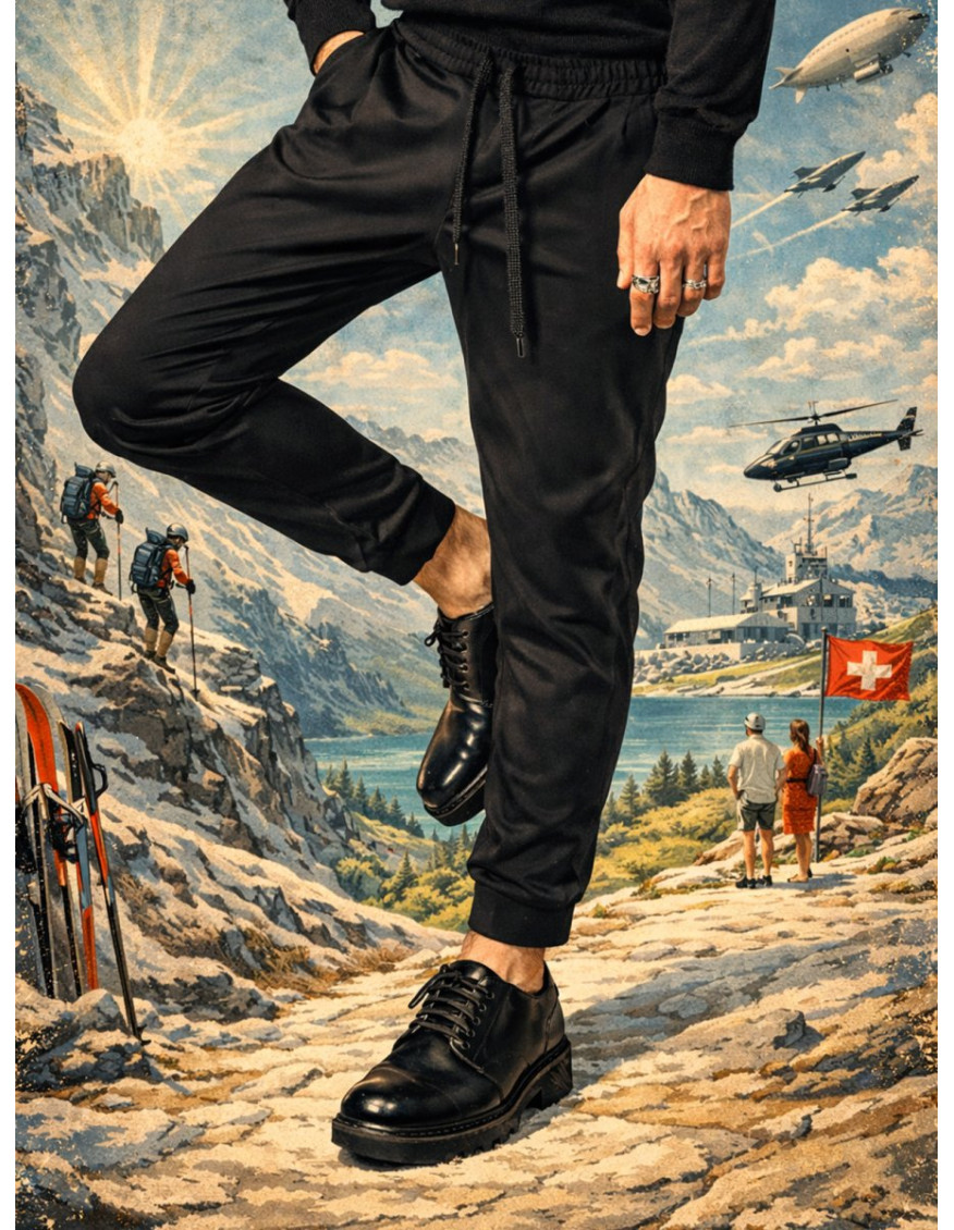 Kalhoty Trapeze Pants Black Kalhoty Trapeze Pants Black