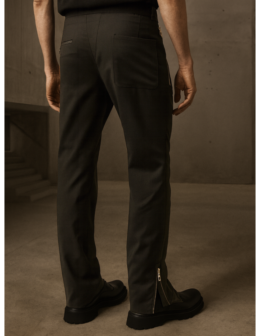 Kalhoty Flared Pants Black Kalhoty Flared Pants Black