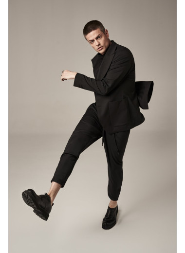 Kalhoty Trapeze Pants Black Kalhoty Trapeze Pants Black