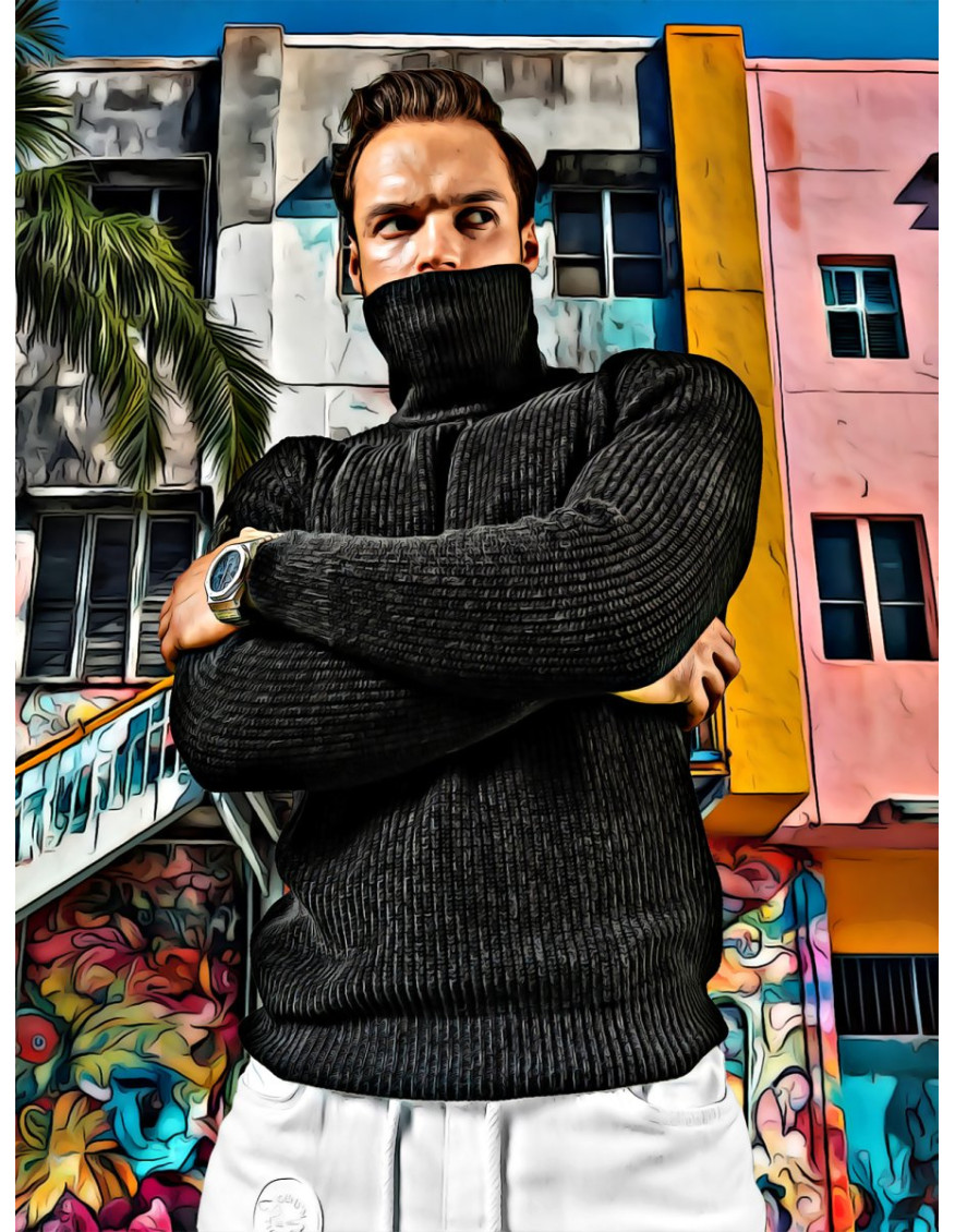 SWETER SILVIO BLACK SWETER SILVIO BLACK