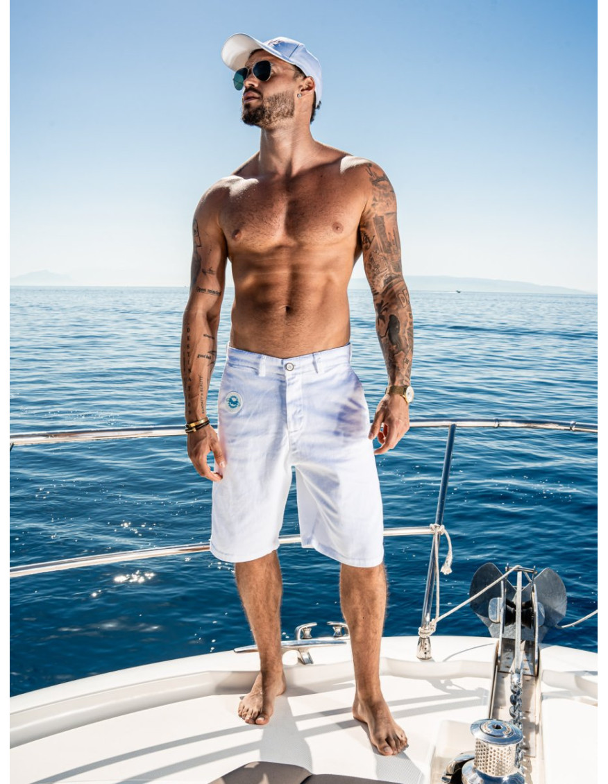 Šortky OCEAN DRIVE CUT OFF BLANCO Šortky OCEAN DRIVE CUT OFF BLANCO