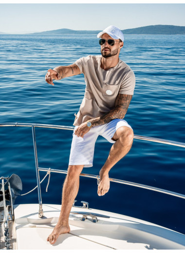 Šortky OCEAN DRIVE CUT OFF BLANCO Šortky OCEAN DRIVE CUT OFF BLANCO