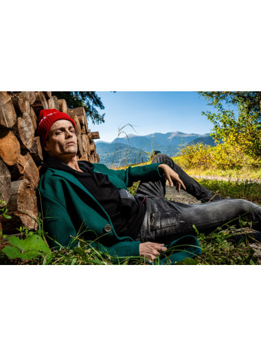 Kabát Meroving Green Wint – zelený kabát Kabát Meroving Green Wint – zelený kabát