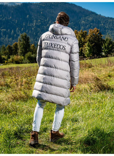 Kabát Redrum Ridge Puffer Grey – šedá péřová bunda Kabát Redrum Ridge Puffer Grey – šedá péřová bunda