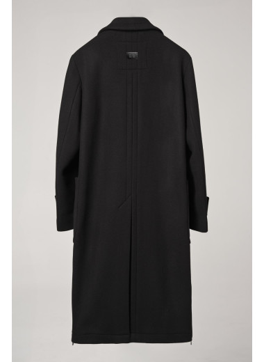 LONG FLARED COAT BLACK LONG FLARED COAT BLACK